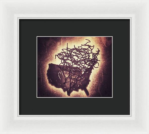 Chaos in the US - Framed Print