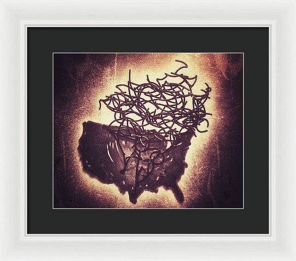 Chaos in the US - Framed Print