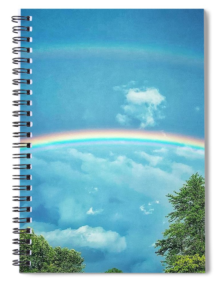 Double Rainbow - Spiral Notebook