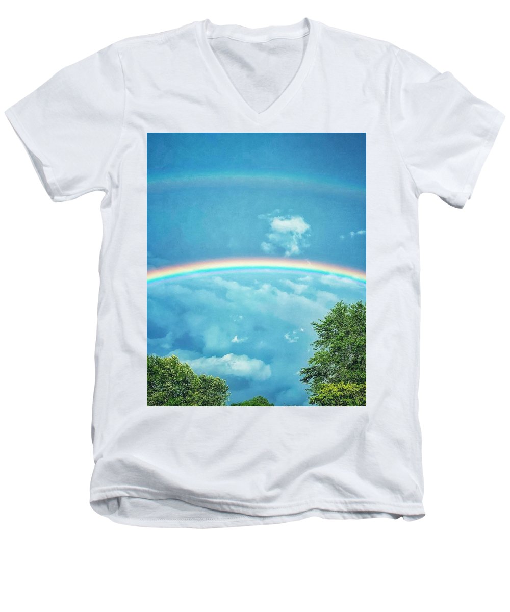 Double Rainbow - Men's V-Neck T-Shirt