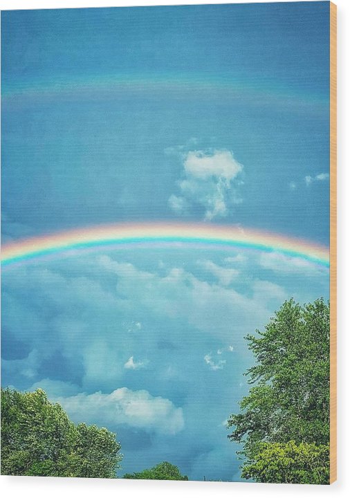 Double Rainbow - Wood Print