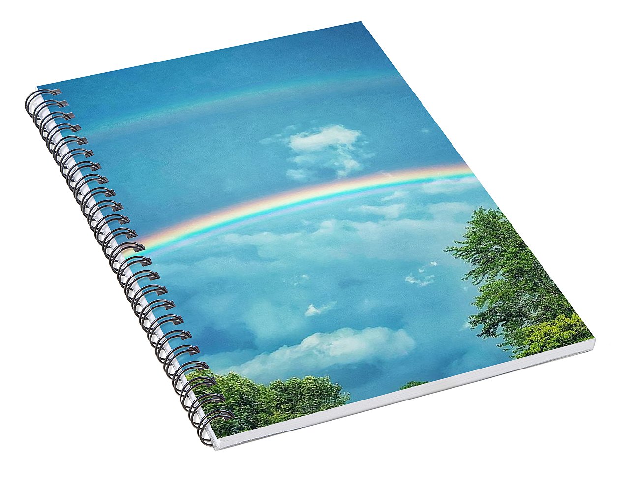 Double Rainbow - Spiral Notebook