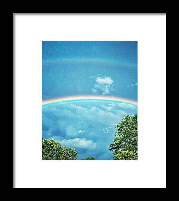 Double Rainbow - Framed Print