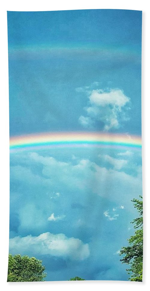 Double Rainbow - Beach Towel