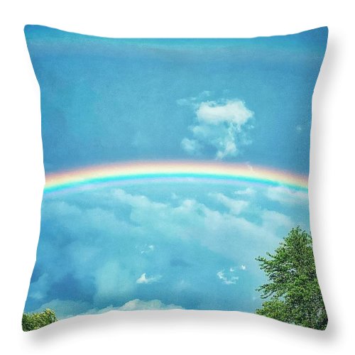 Double Rainbow - Throw Pillow