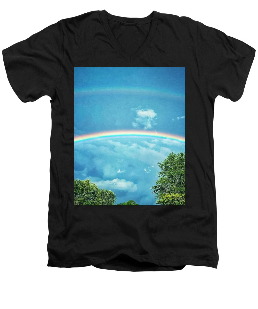 Double Rainbow - Men's V-Neck T-Shirt