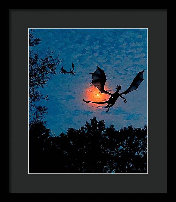 Dragon Night - Framed Print