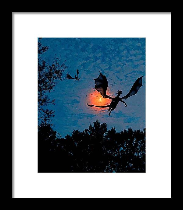 Dragon Night - Framed Print