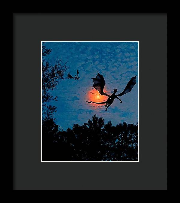 Dragon Night - Framed Print