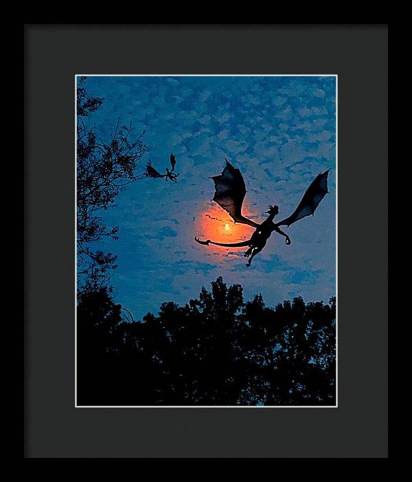 Dragon Night - Framed Print