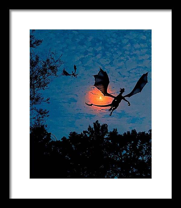 Dragon Night - Framed Print