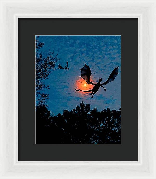 Dragon Night - Framed Print