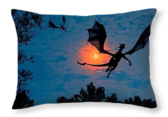 Dragon Night - Throw Pillow