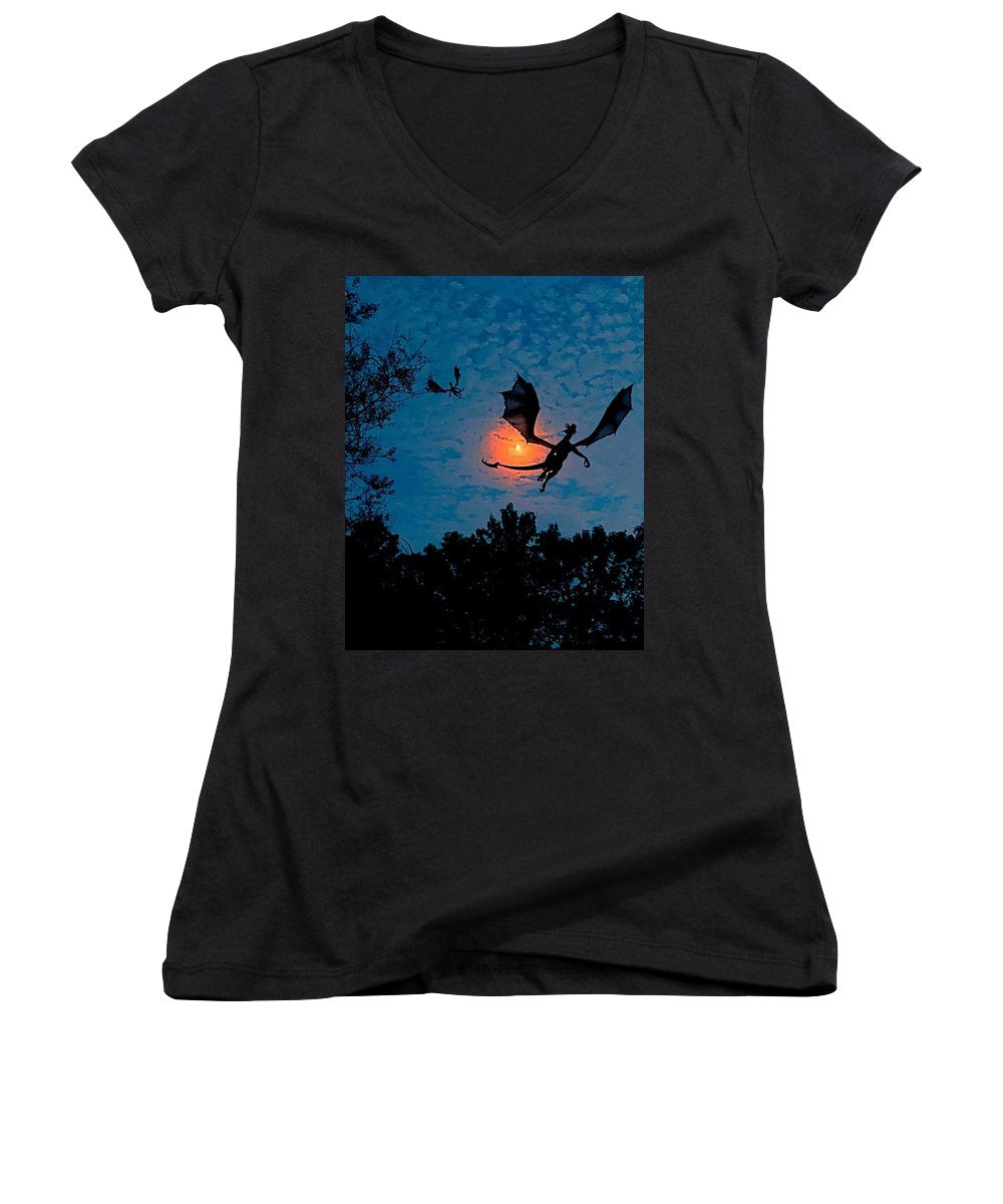 Dragon Night - Women's V-Neck