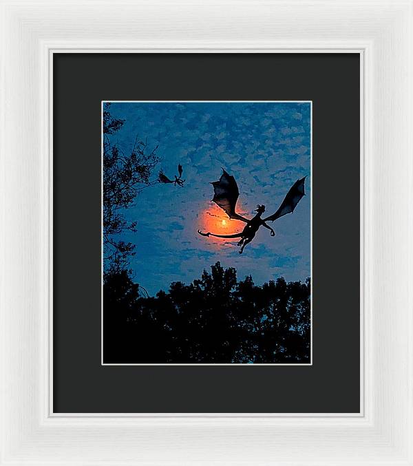 Dragon Night - Framed Print