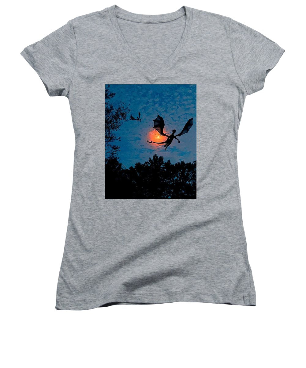 Dragon Night - Women's V-Neck