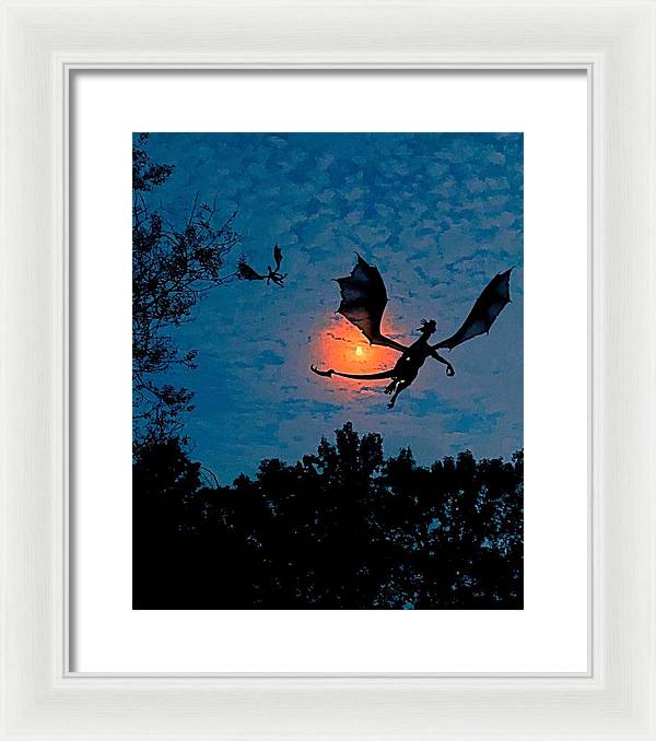 Dragon Night - Framed Print