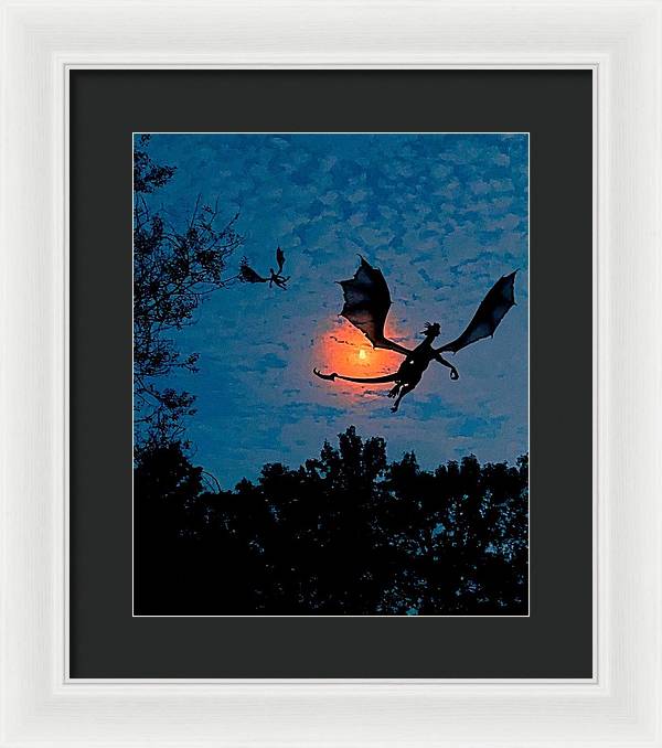 Dragon Night - Framed Print