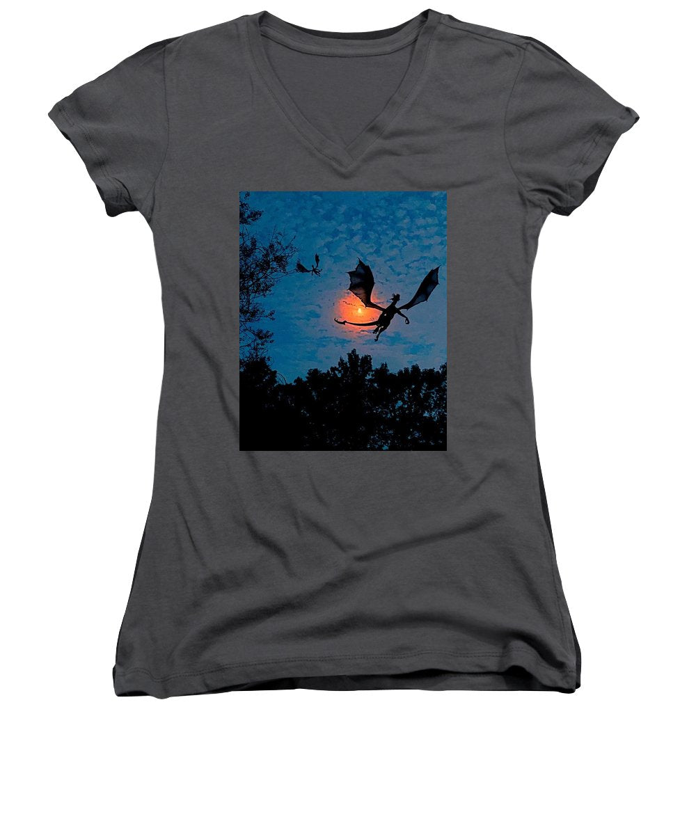 Dragon Night - Women's V-Neck