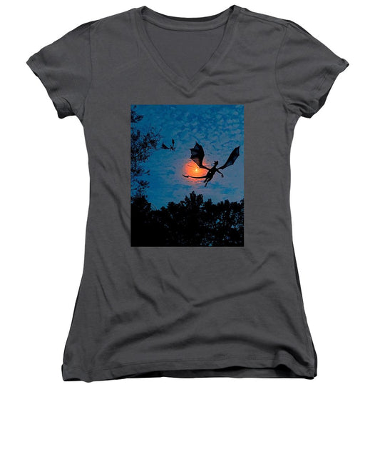 Dragon Night - Women's V-Neck