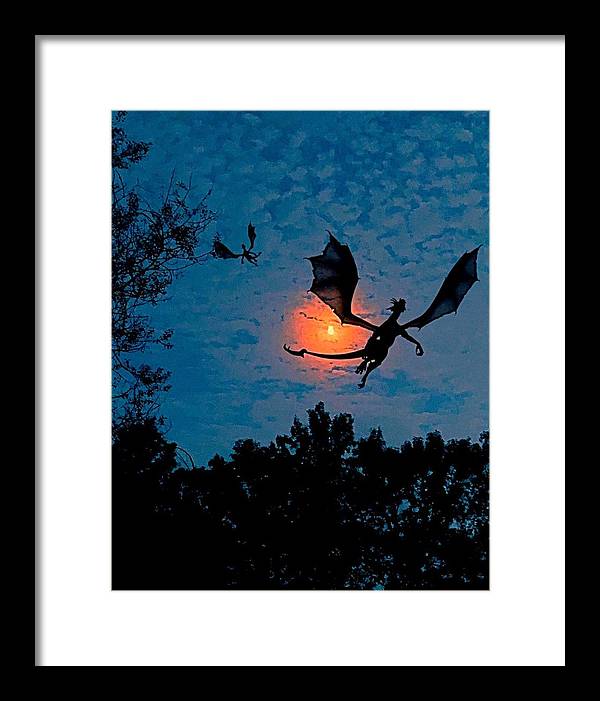 Dragon Night - Framed Print