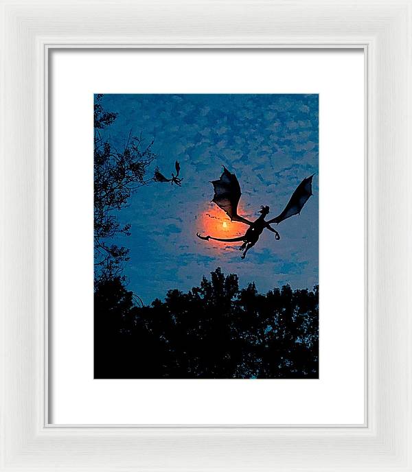 Dragon Night - Framed Print