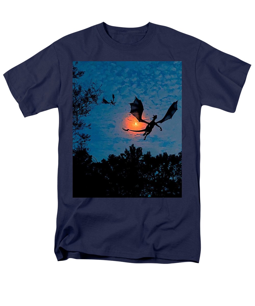 Dragon Night - Men's T-Shirt  (Regular Fit)