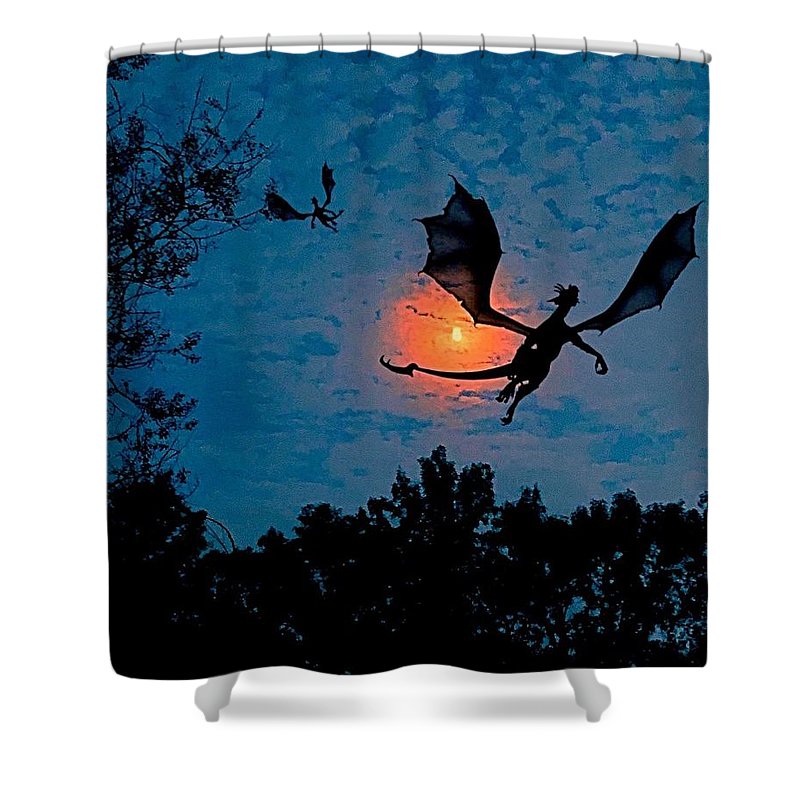 Dragon Night - Shower Curtain