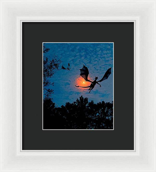 Dragon Night - Framed Print