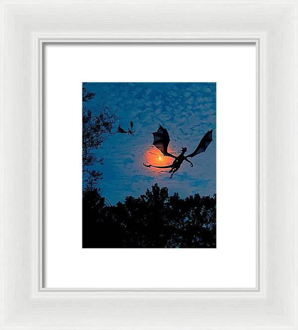 Dragon Night - Framed Print