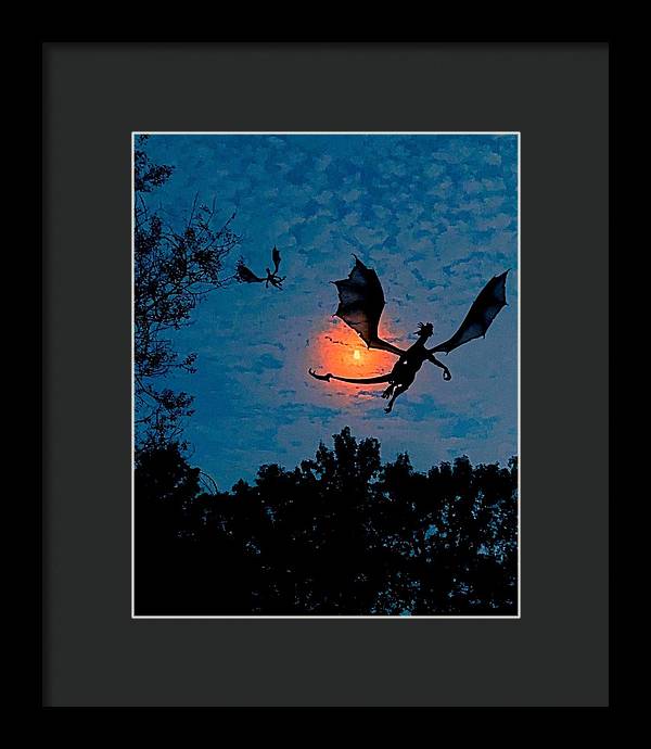 Dragon Night - Framed Print