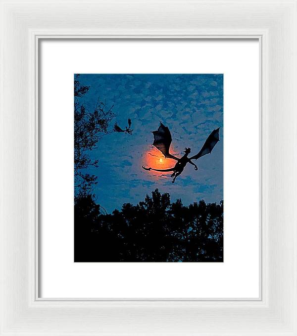 Dragon Night - Framed Print