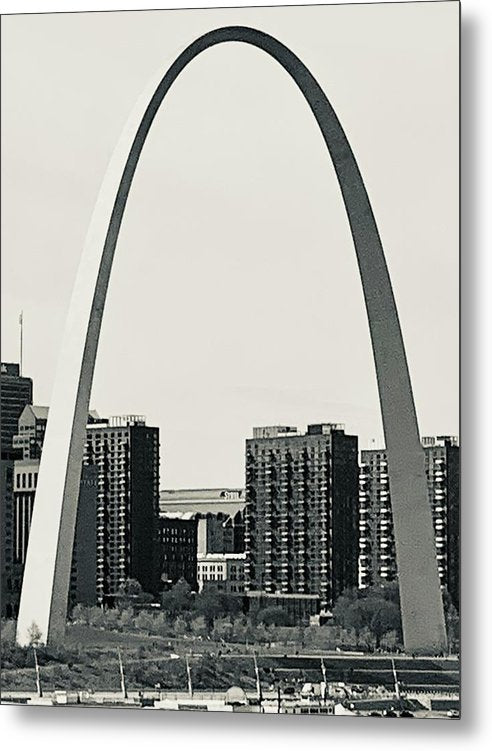 Driveby Shot of the Arch - Metal Print