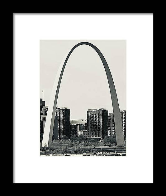 Driveby Shot of the Arch - Framed Print