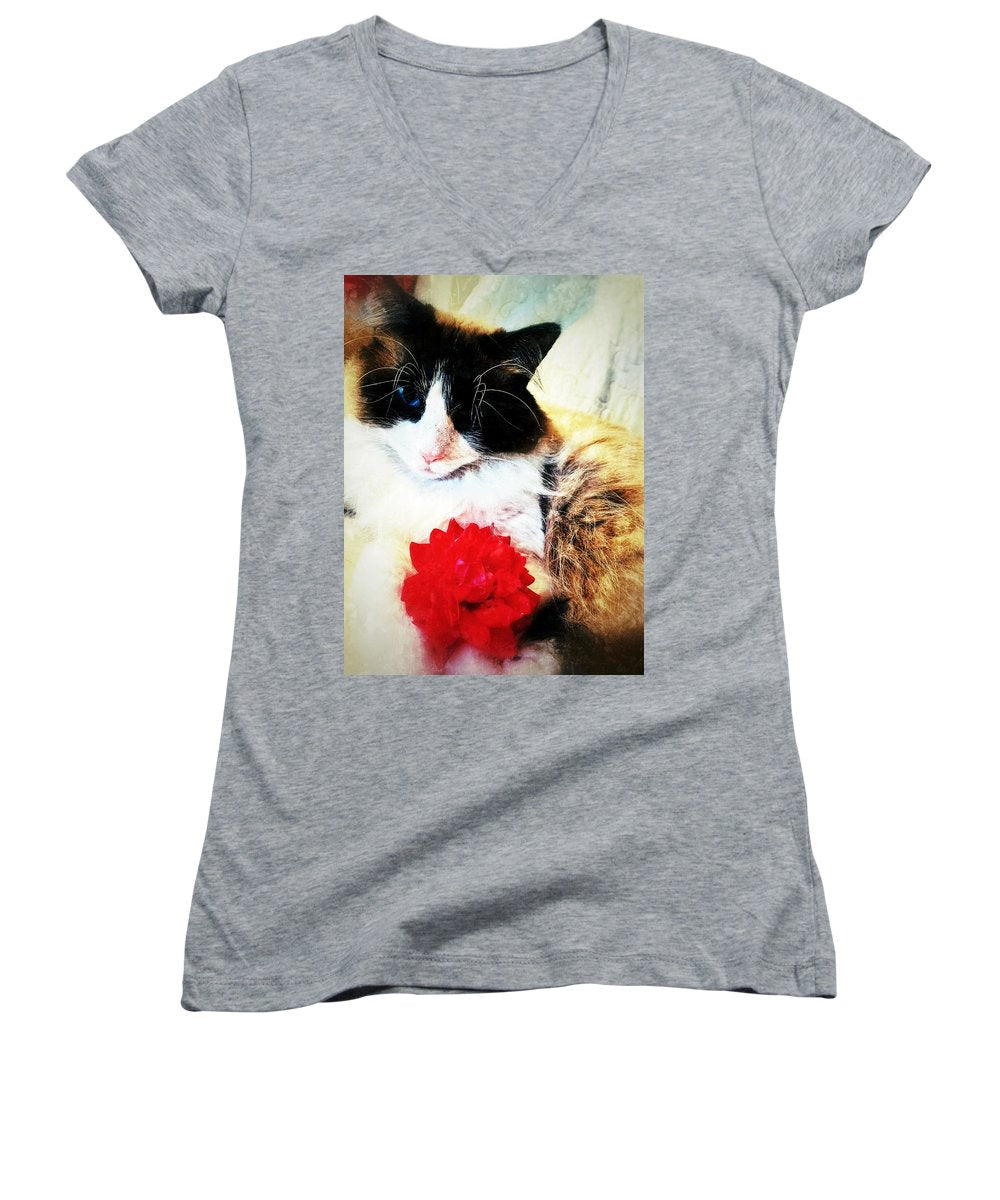 Fiona's Flower - Women's V-Neck