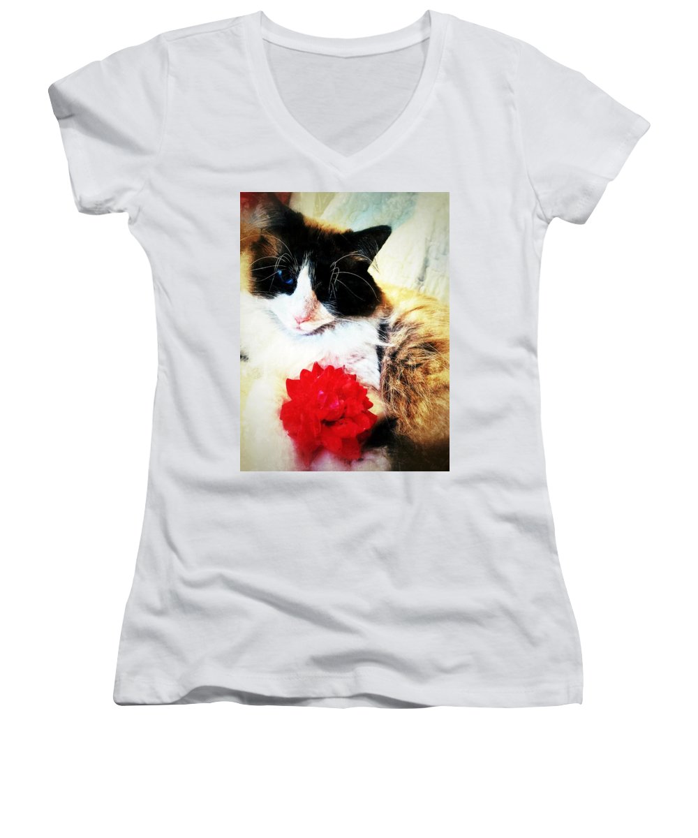 Fiona's Flower - Women's V-Neck