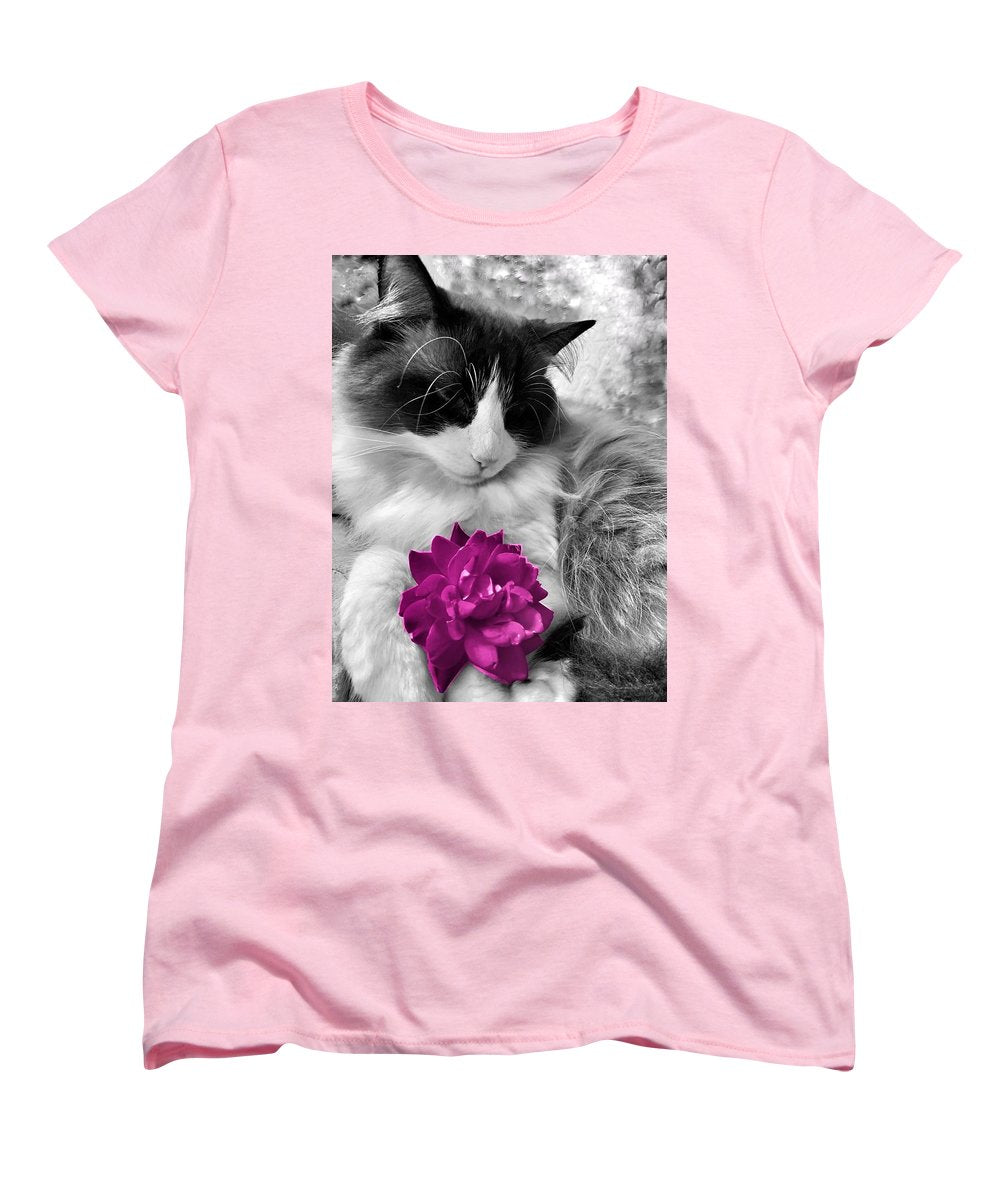 Fiona's Fuschia Flower - Women's T-Shirt (Standard Fit)