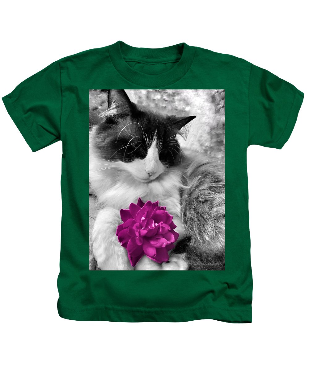 Fiona's Fuschia Flower - Kids T-Shirt