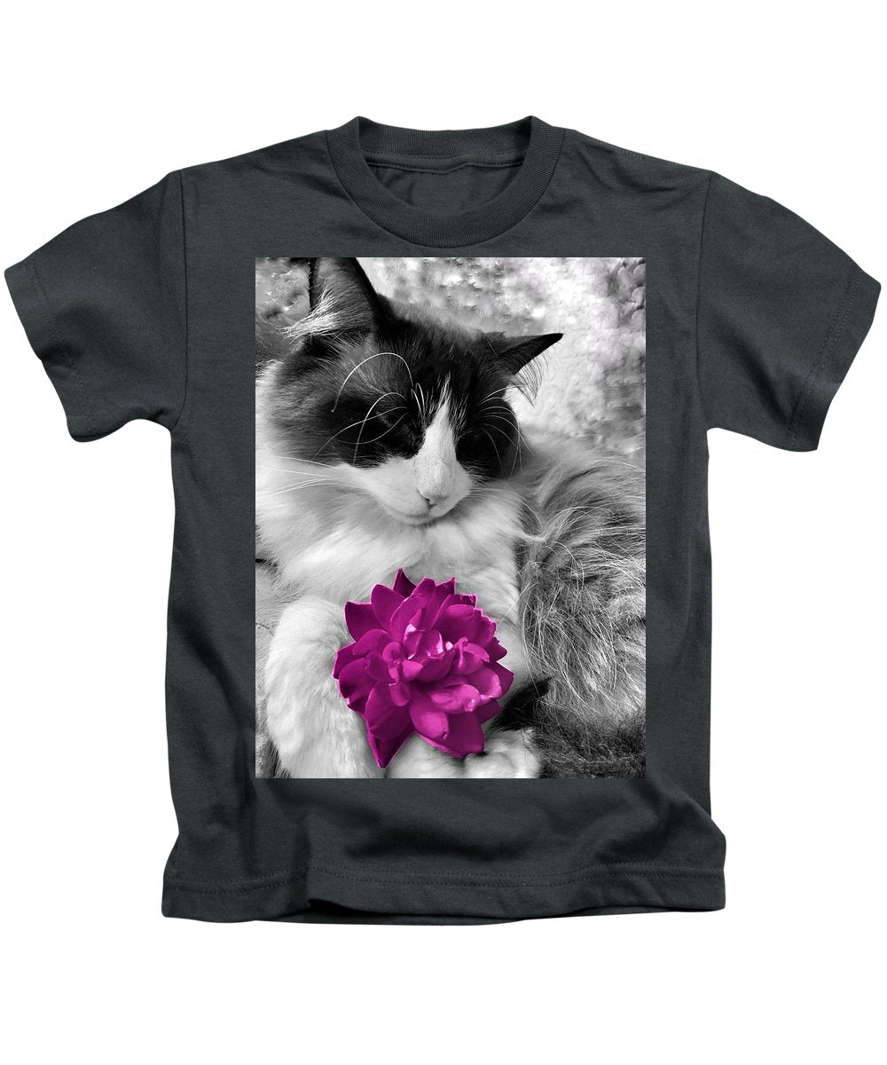 Fiona's Fuschia Flower - Kids T-Shirt