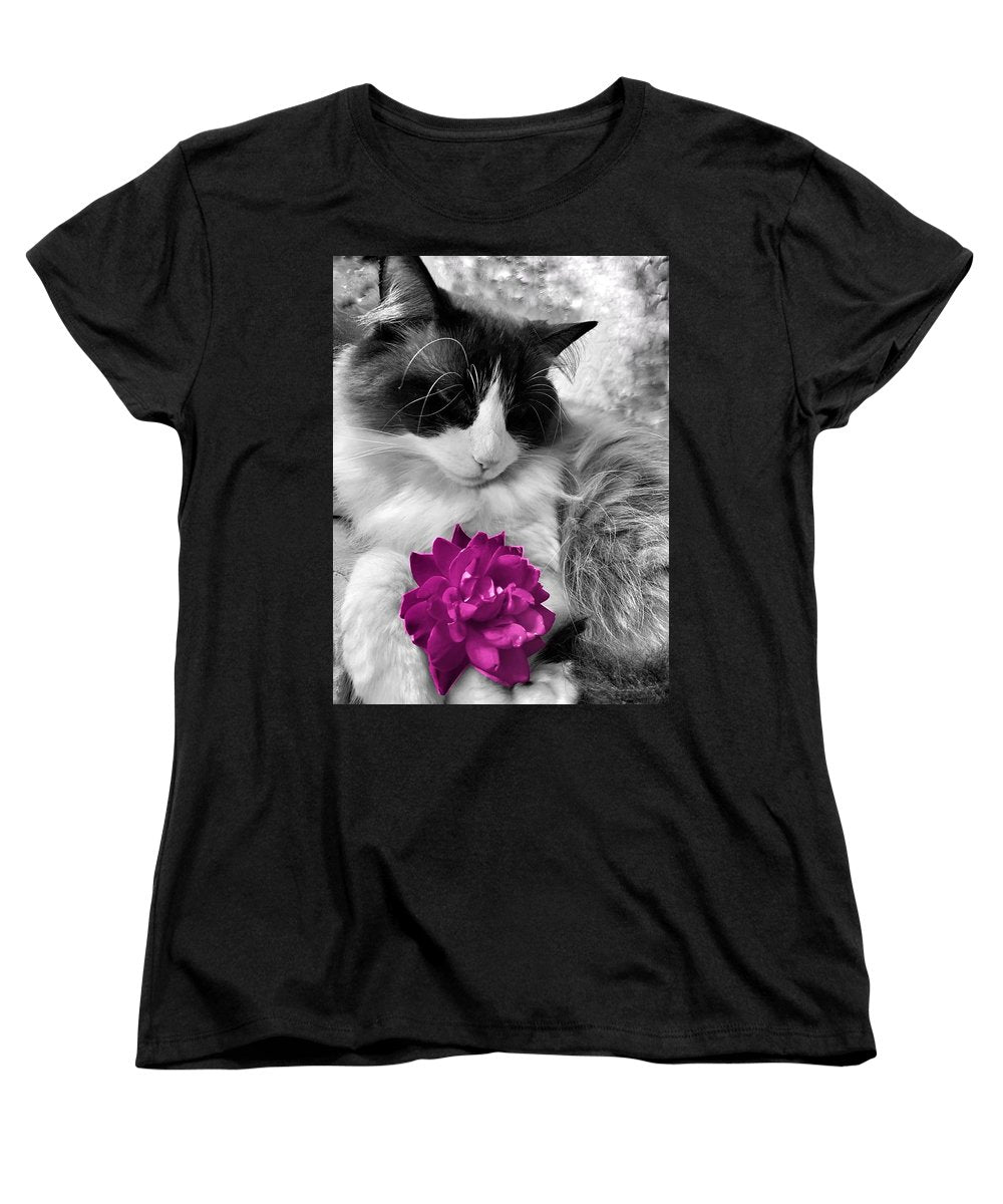 Fiona's Fuschia Flower - Women's T-Shirt (Standard Fit)