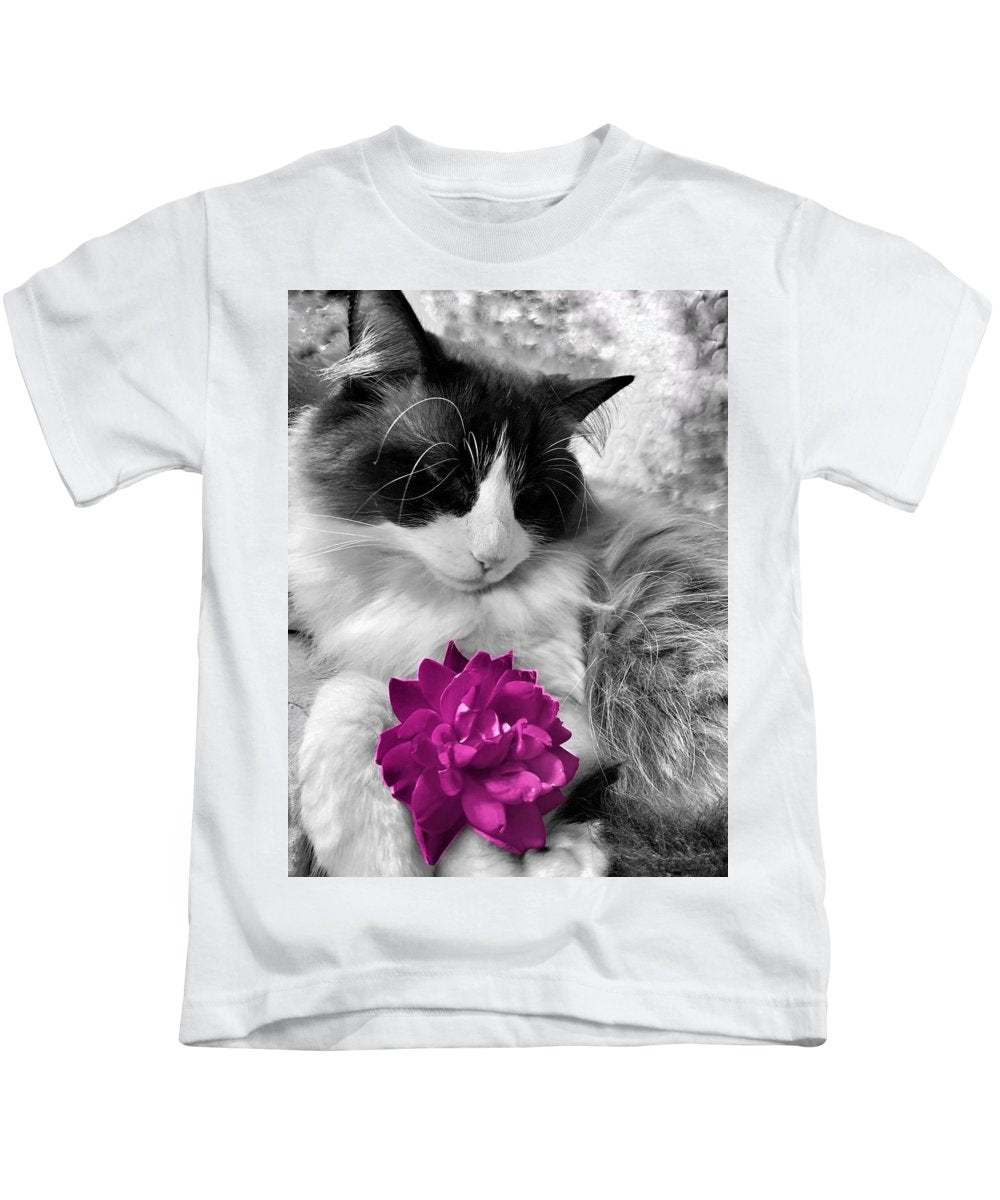 Fiona's Fuschia Flower - Kids T-Shirt