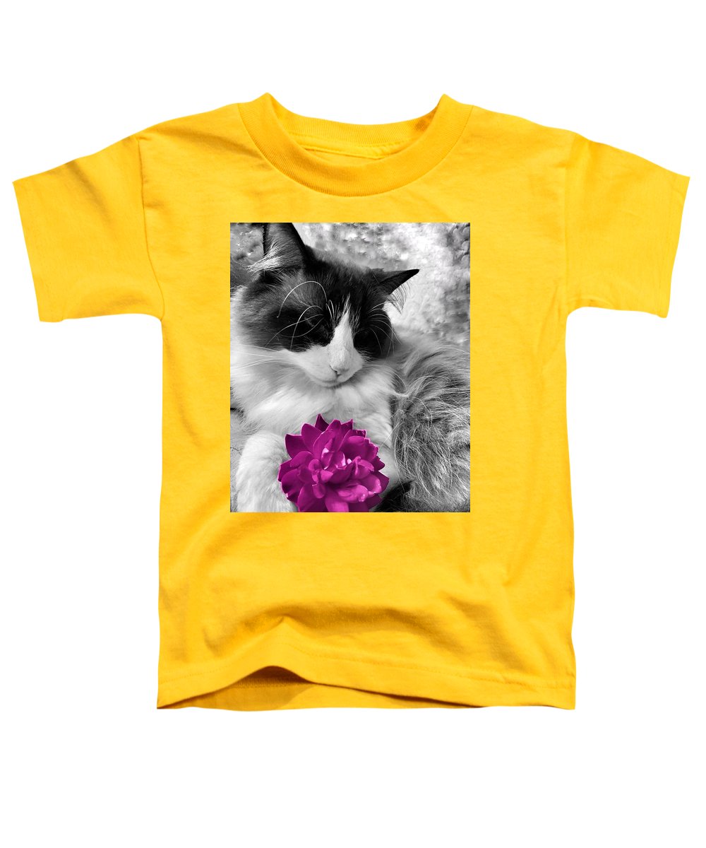 Fiona's Fuschia Flower - Toddler T-Shirt