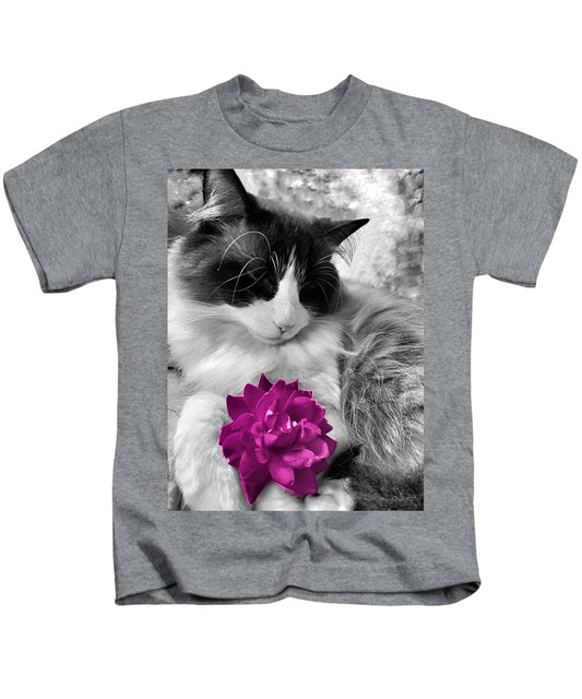 Fiona's Fuschia Flower - Kids T-Shirt