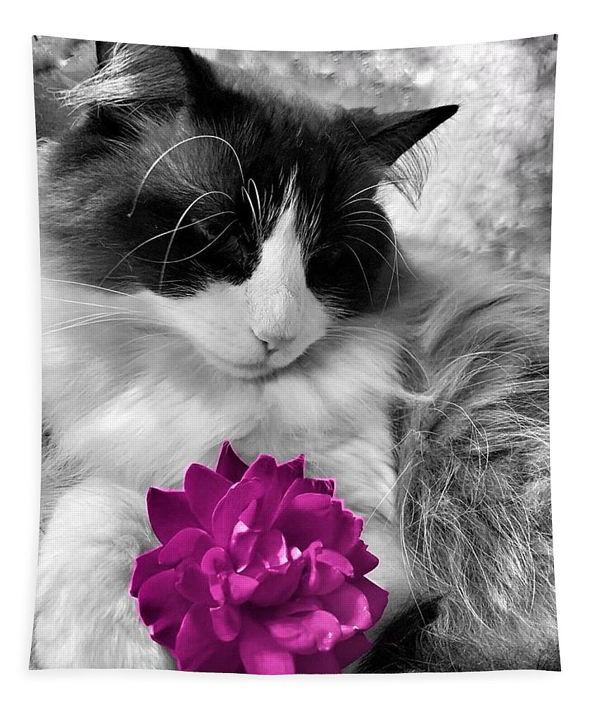 Fiona's Fuschia Flower - Tapestry