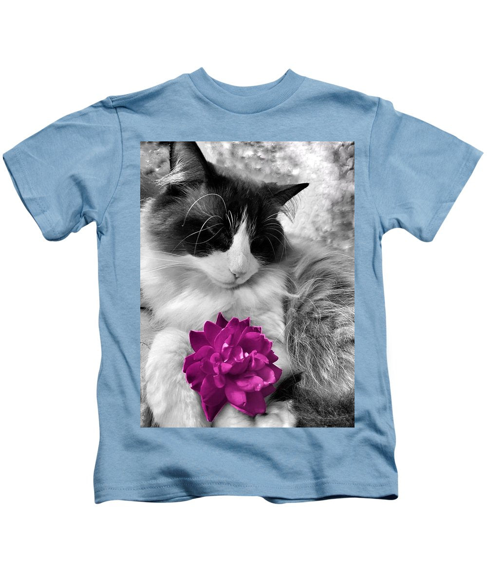 Fiona's Fuschia Flower - Kids T-Shirt