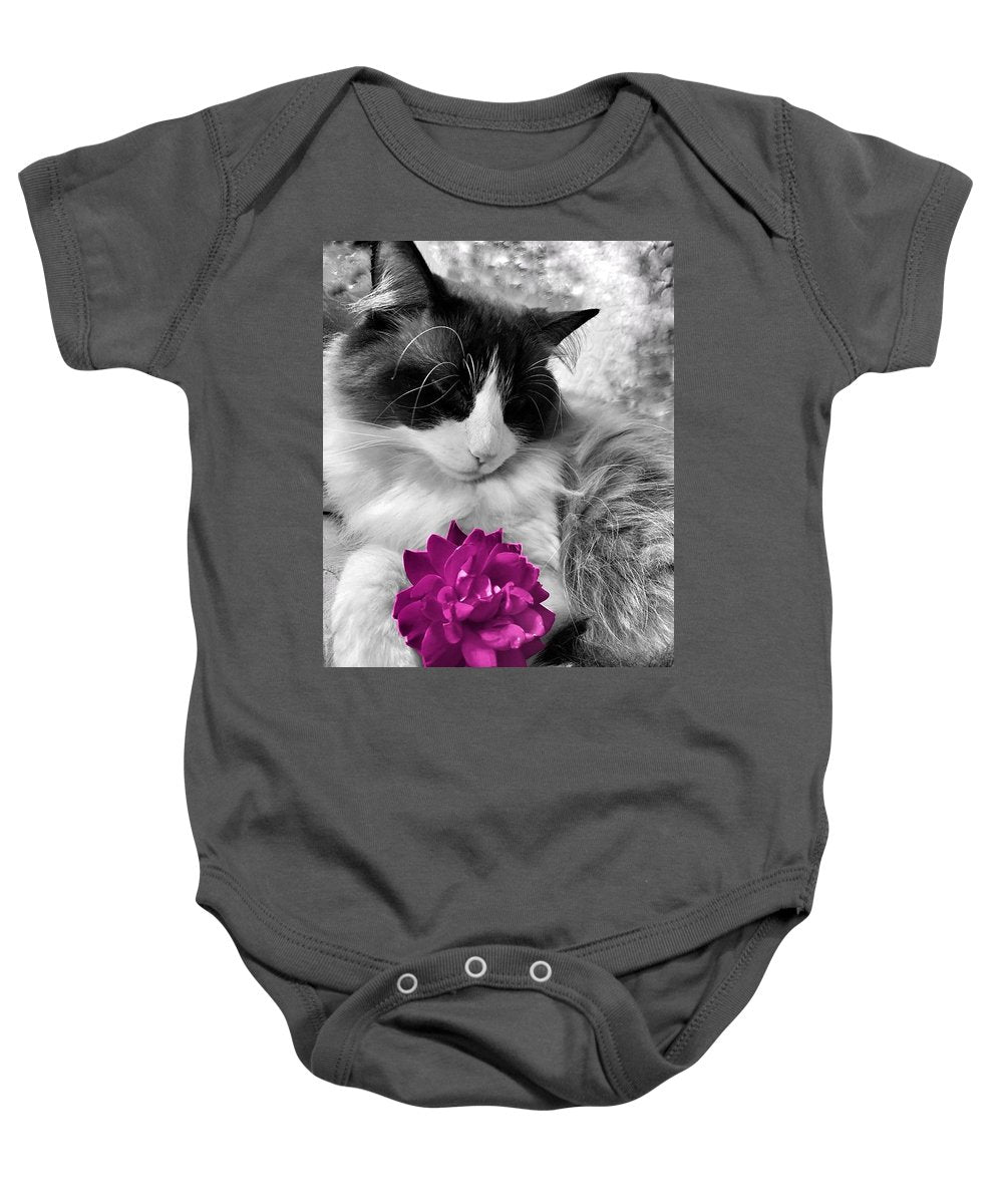 Fiona's Fuschia Flower - Baby Onesie