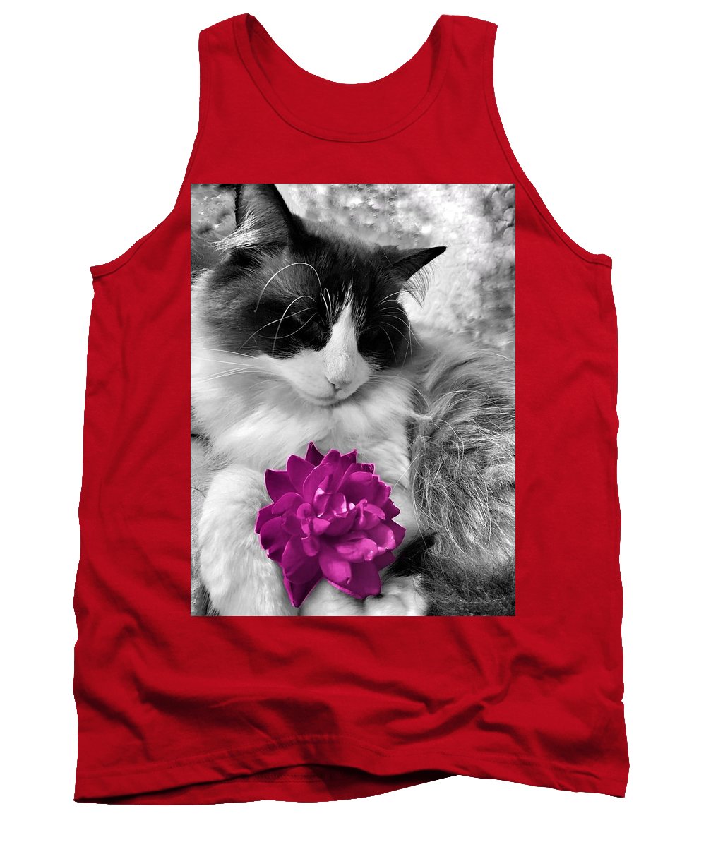 Fiona's Fuschia Flower - Tank Top