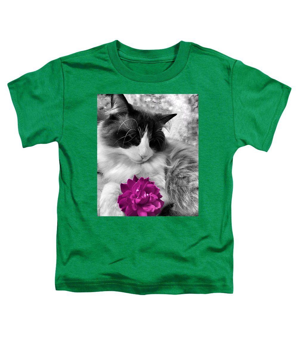 Fiona's Fuschia Flower - Toddler T-Shirt