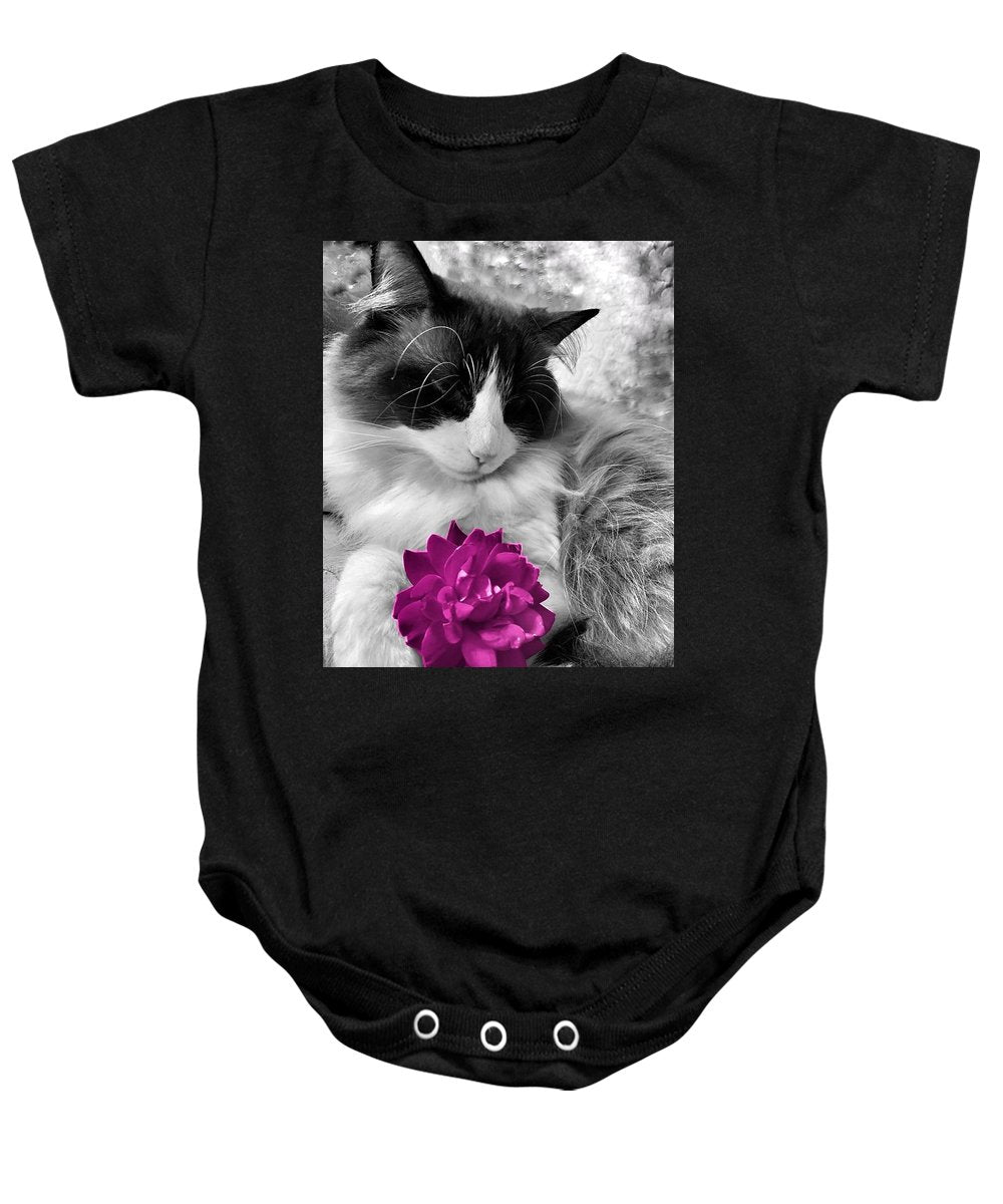 Fiona's Fuschia Flower - Baby Onesie