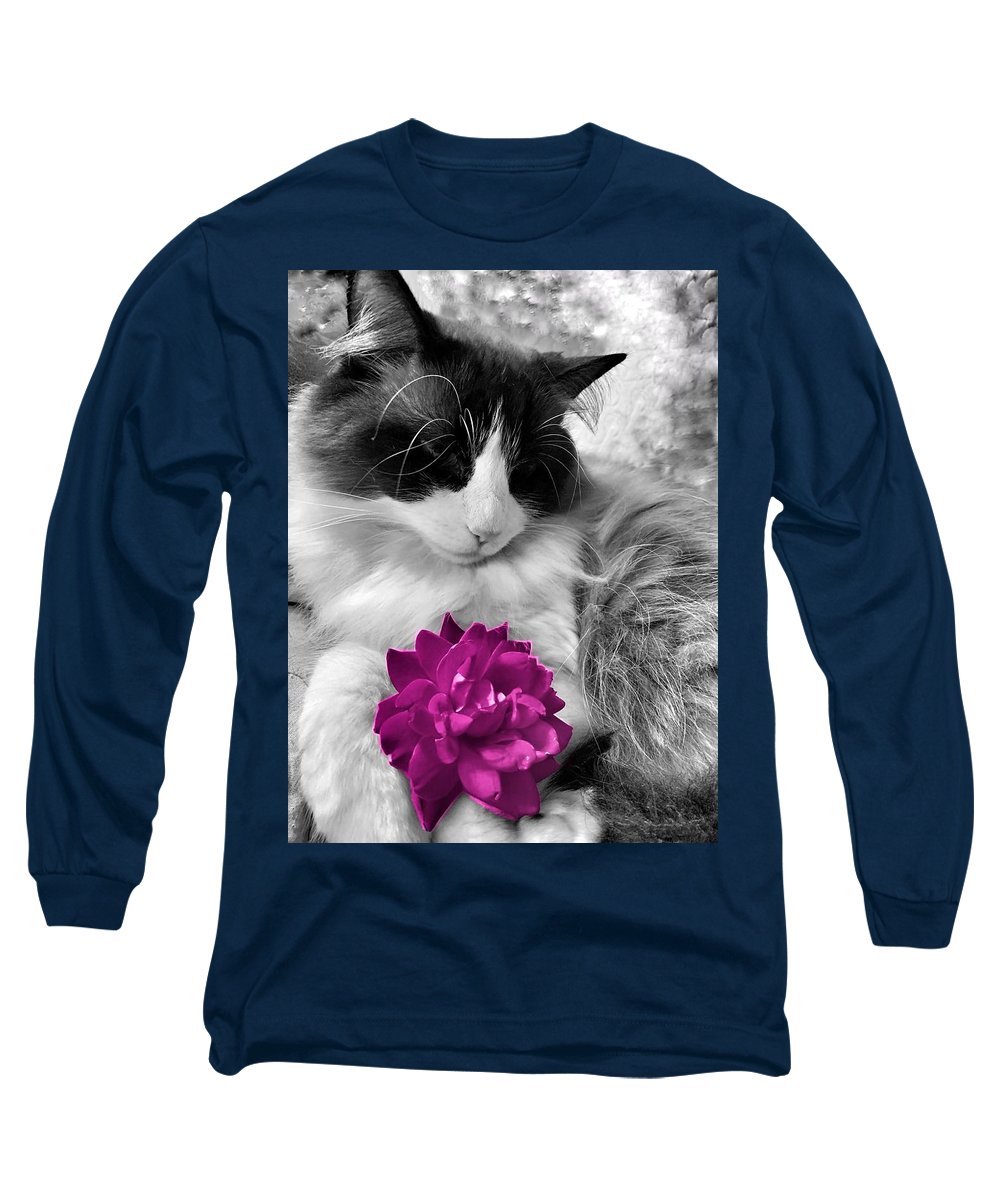 Fiona's Fuschia Flower - Long Sleeve T-Shirt